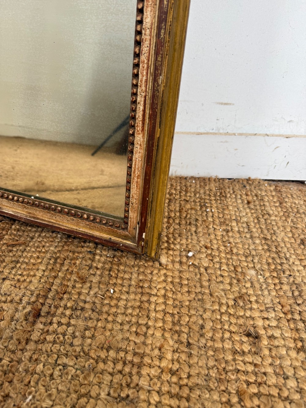 Antique Painted and gilded wall mirror  View IV