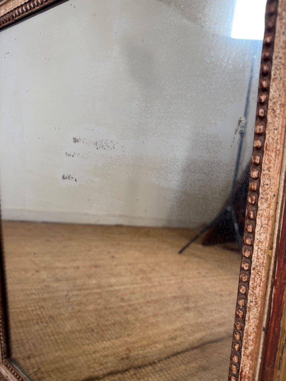 Antique Painted and gilded wall mirror  View VI