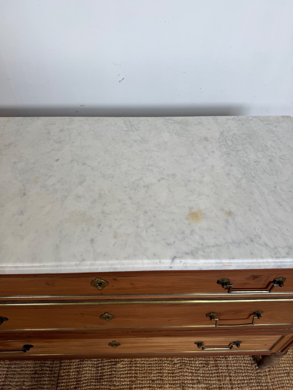 Louis XVI style scrubbed mahogany commode / chest of drawers View VI