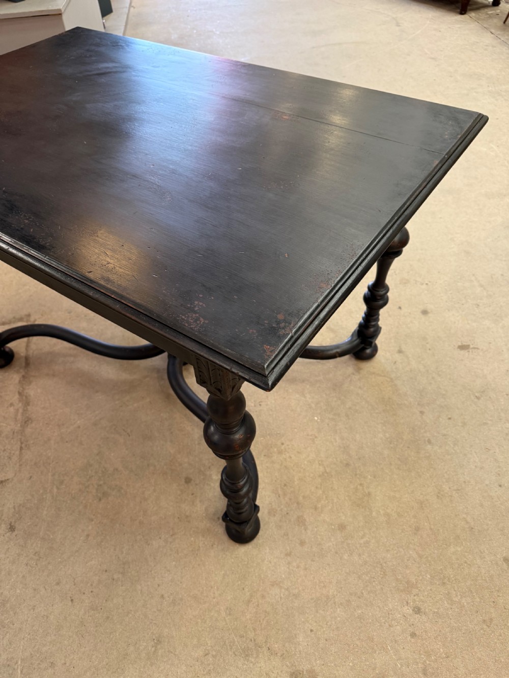 Mid 19th century painted centre table / writing table View V