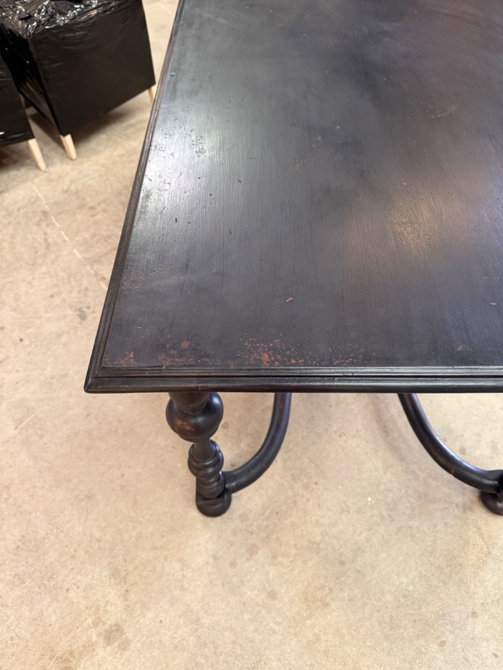 Mid 19th century painted centre table / writing table View VI