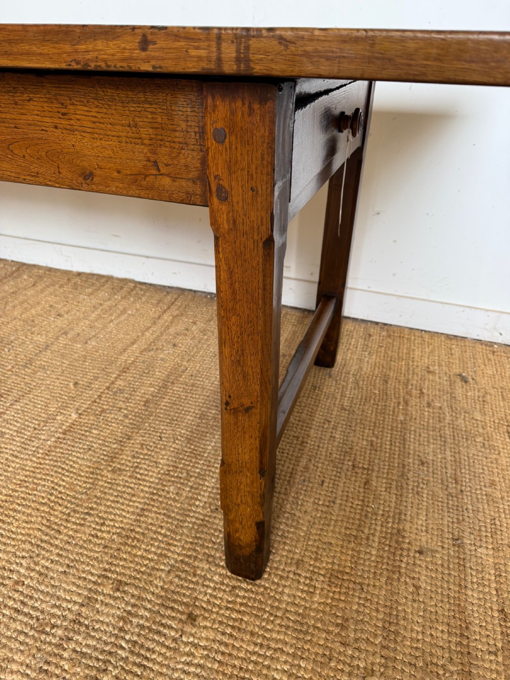 Long walnut french farmhouse table View VII