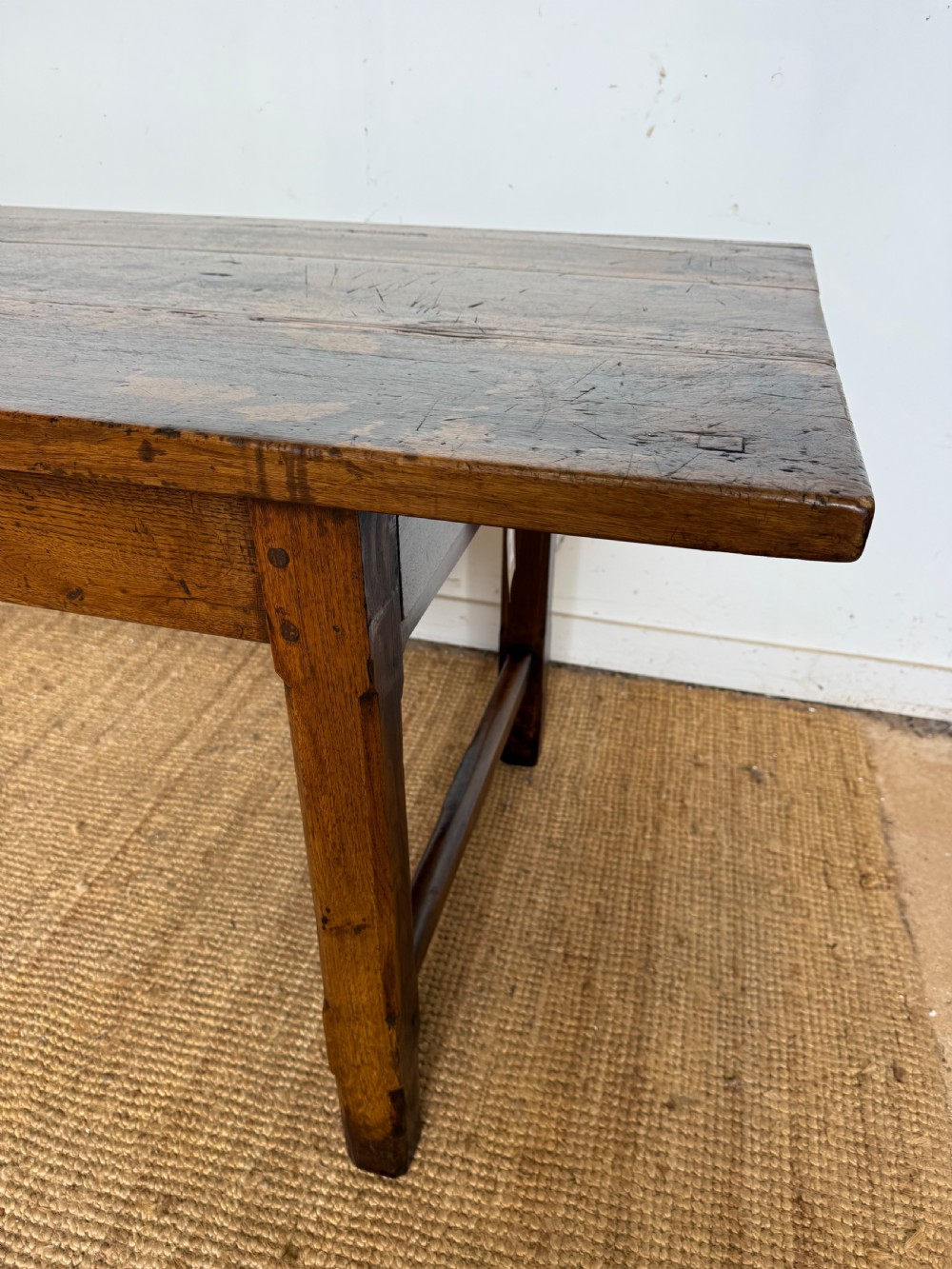 Long walnut french farmhouse table View VIII