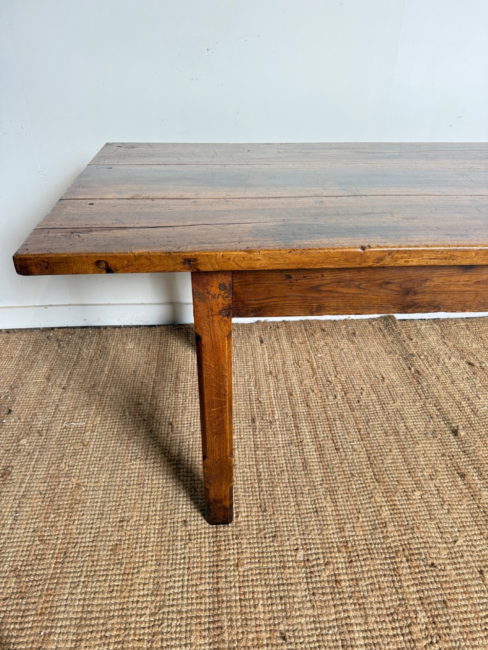 Long walnut french farmhouse table View XV
