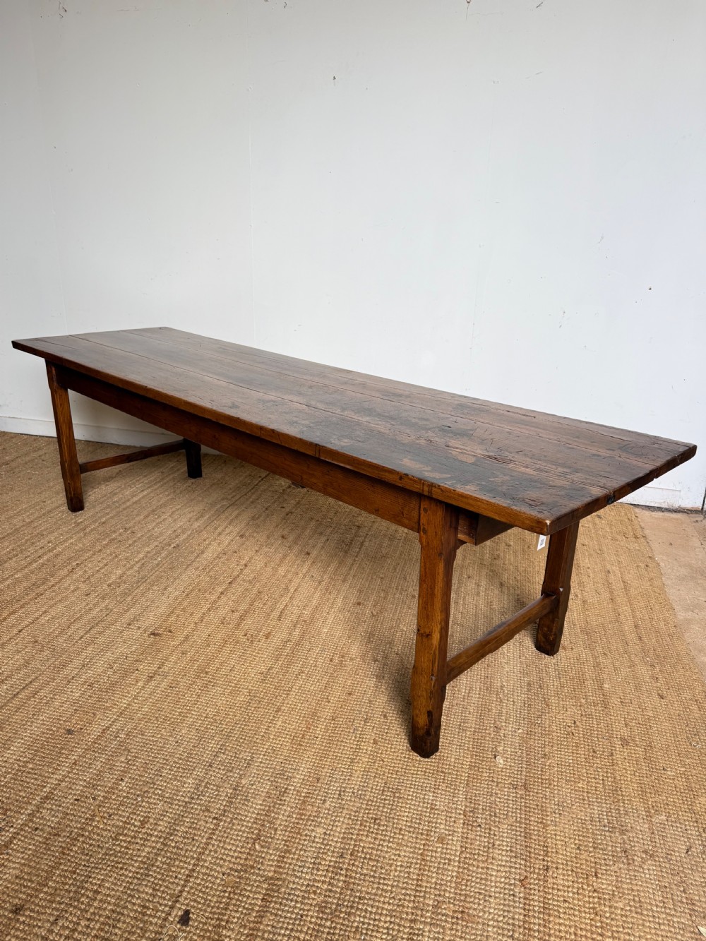 Long walnut french farmhouse table View XX