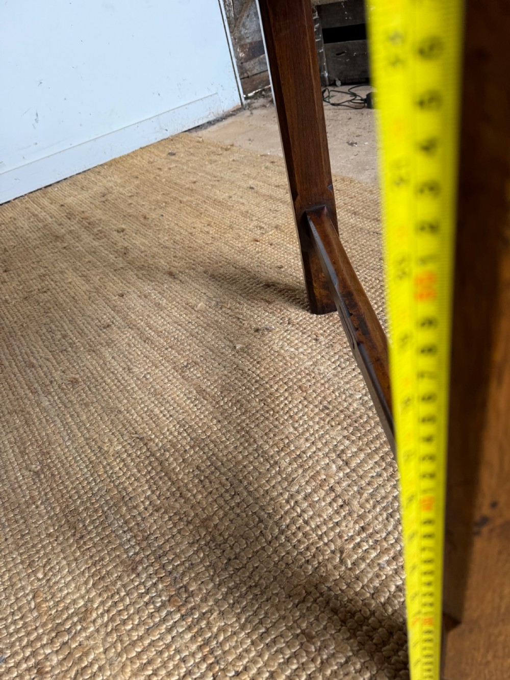 Long walnut french farmhouse table View XXII