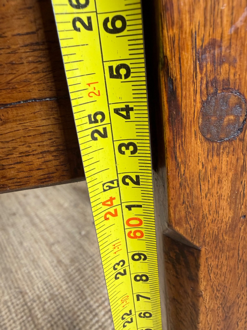 Long walnut french farmhouse table View XXIII