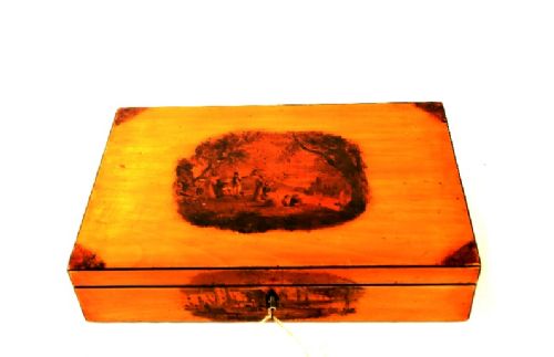 Satinwood Painted Box