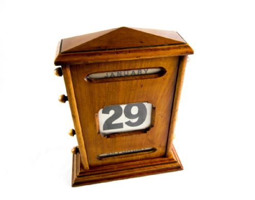 Oak Calendar C.1900