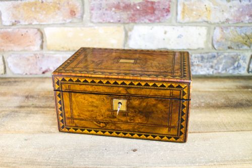Burr Walnut Table Box C.1870