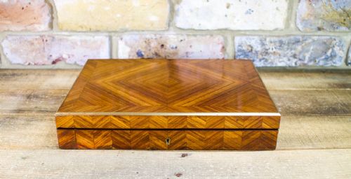 Kingwood Brass Bound Table Box C.1870