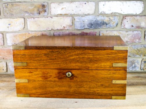 Kingwood Brass Bound Table Box C.1870