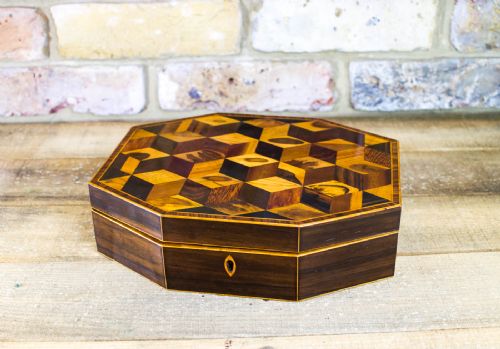 Georgian Tunbridge Ware Card Box C.1820