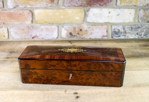 French Amboyna Ladies Box C.1890
