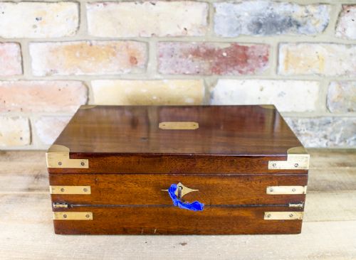 Solid Mahogany Writing Slope C.1810