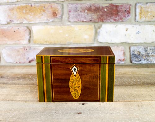 Collectors Twin Lid Georgian Tea Caddy