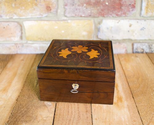 Floral Dutch Table Box C.1890