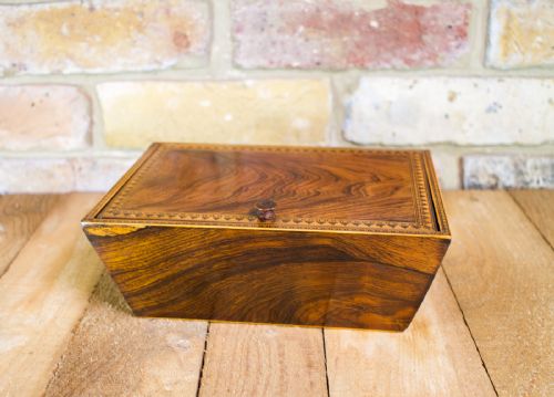Regency Collectors Rosewood Work Box C.1820