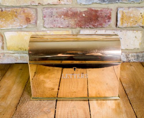 fig 1. Solid Brass Stationery Desk Box 1910