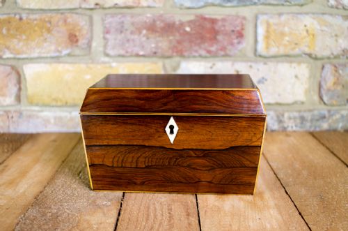 Rosewood William IV Tea Caddy