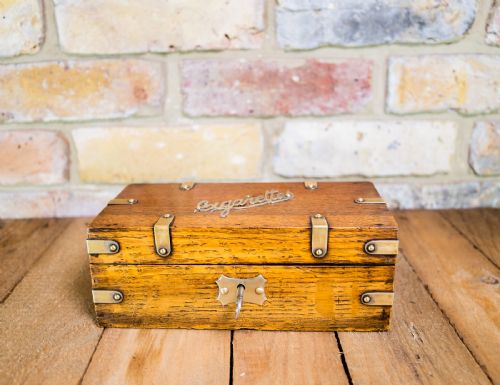 Oak Cigarette Box C.1910