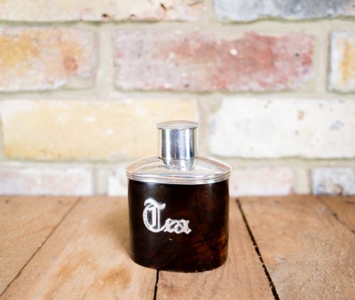 Victorian Silver & Tortoise Shell Tea Caddy