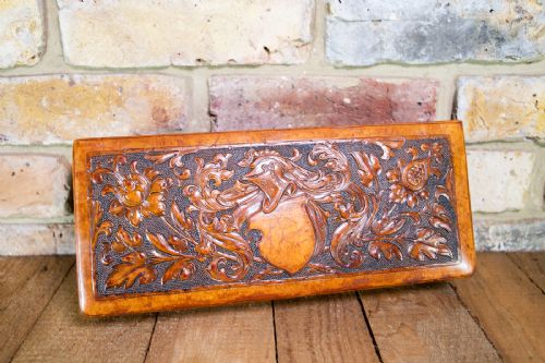 LEATHER BOX PIG'S SKIN C1930 - ADDITIONAL PHOTO 2