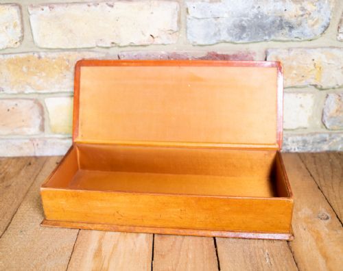 LEATHER BOX PIG'S SKIN C1930 - ADDITIONAL PHOTO 5