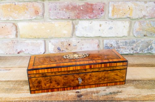 French Drop Front Glove Box C.1890