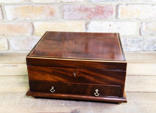 Georgian Flamed Mahogany Table Box C.1820
