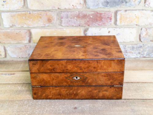 Burr Walnut Ladies Box C.1880