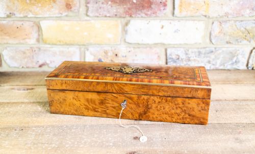Amboyna Jewellery Box C.1890