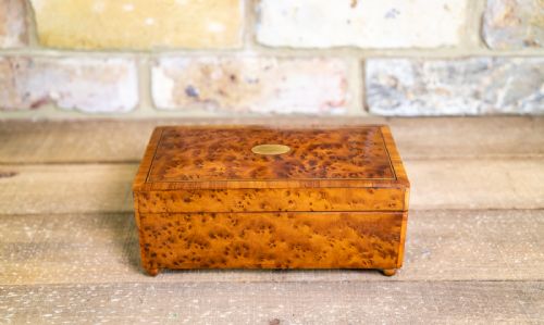 Amboyna Cigar/music Box C.1920