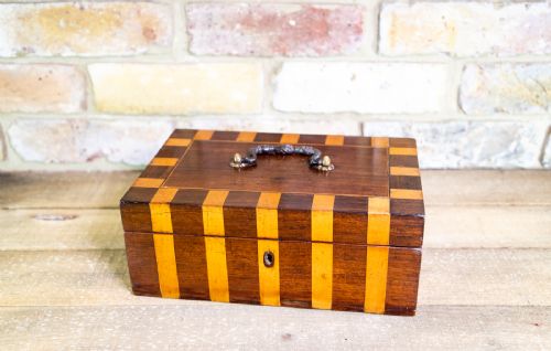 Rosewood & Satinwood Striped Box C.1890
