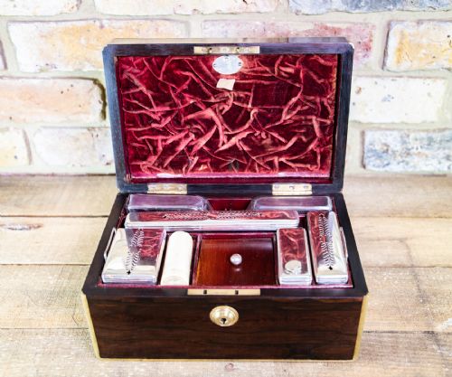 Rosewood Vanity Campaign Box C.1820