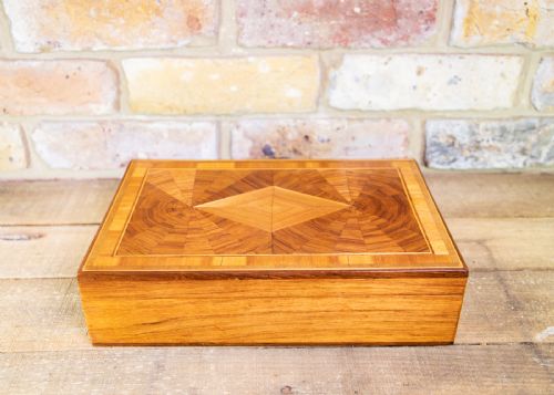 Figured Walnut Inlaid Table Box C.1920
