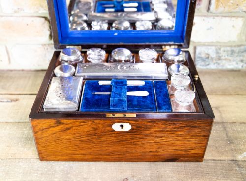 Fully Kitted Rosewood Vanity Box C.1870