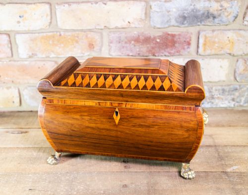 Rare Regency Tea Caddy C.1820