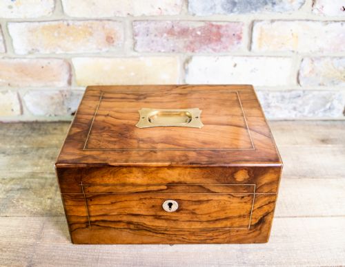 Olive Wood Work Box C.1880