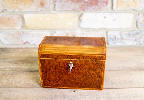 Burr Yew Twin Caddy C.1820