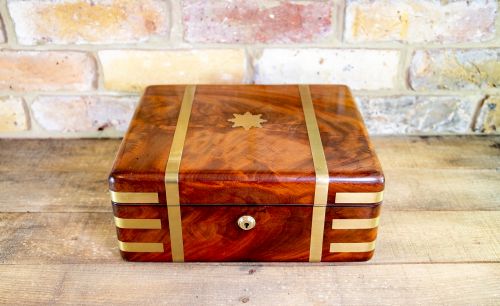 J Diller London Campaign Mahogany Gent's Box C.1820