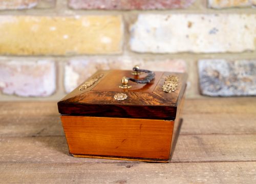 DECORATIVE FRENCH TABLE BOX 1880 - ADDITIONAL PHOTO 5