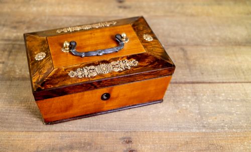 DECORATIVE FRENCH TABLE BOX 1880 - ADDITIONAL PHOTO 8