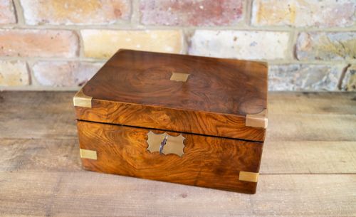 Figured Walnut Writing Slope 1880