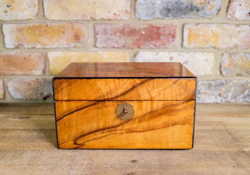 Figured Walnut Jewellery Box 1880