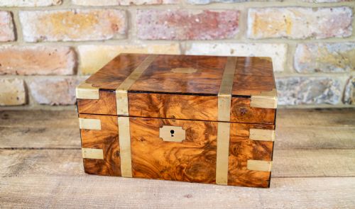 Burr Walnut Writing Slope 1880