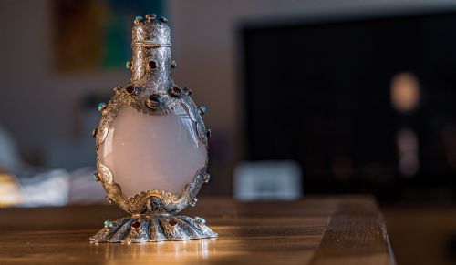 fig 1. Perfume Bottle Austro Hungarian Silver 1875