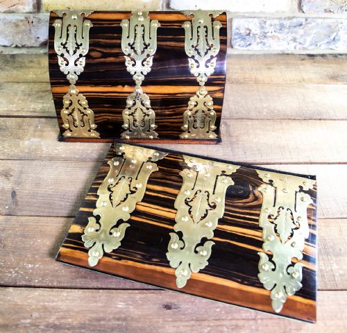 Victorian Coromandel Desk Box & Blotter