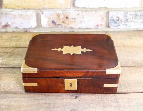 Solid Mahogany Campaign Box 1810