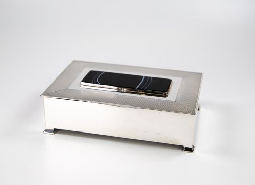 Silver Cigarette Box Mappin & Webb C.1950